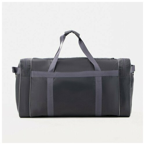 фото Сумка спортивная на молнии, 3 наружных кармана, цвет серый sarabella