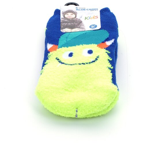 фото Носки yaktrax cabine socks, moose on snow, синий, размер 28-35