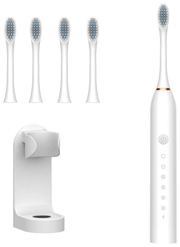 Зубная щетка электрическая - для детей и взрослых / сменные насадки в подарок