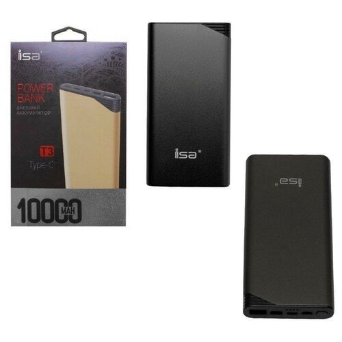 Внешний аккумулятор 10000 mAh T3 21A ISA черный 88300₽