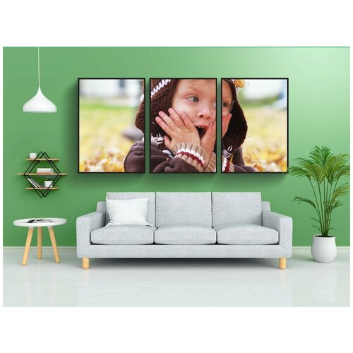 фото Набор модулных постеров для интерьера "падение, ребенок, детство" 60x90 см. в тубусе, без рамки lotsprints