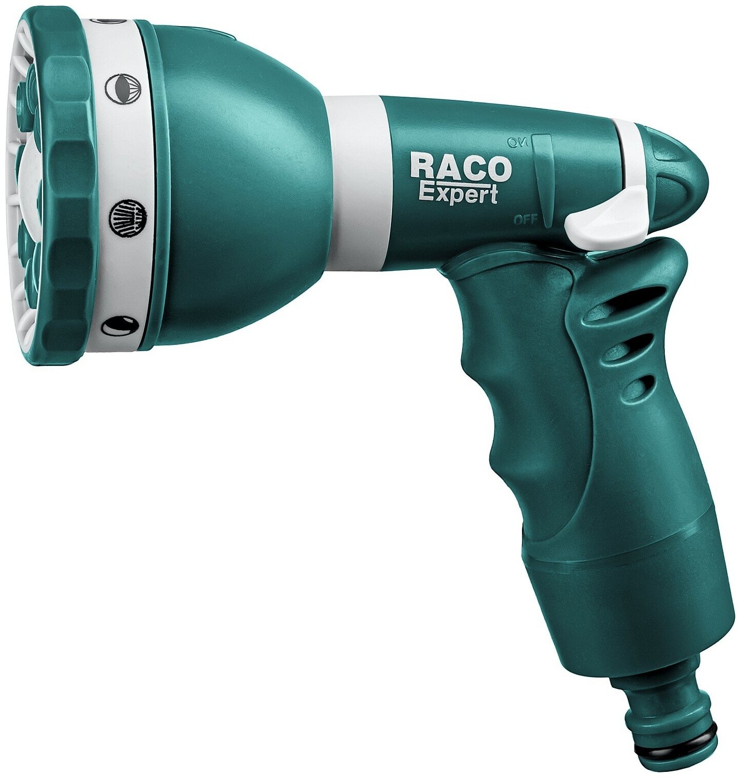 RACO 484C, 8 режимов, пластиковый с TPR, поливочный пистолет (4255-55/484C)