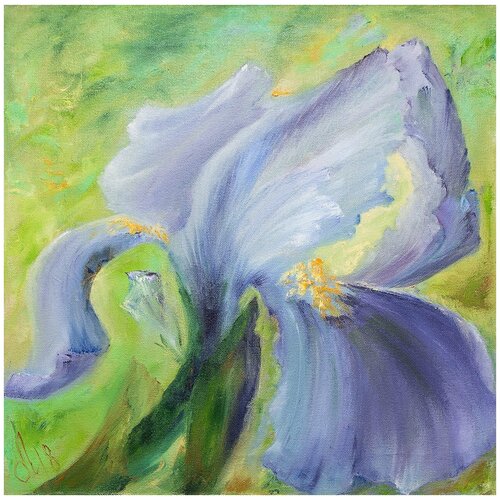 фото Картина маслом "ирис" огарева русская живопись