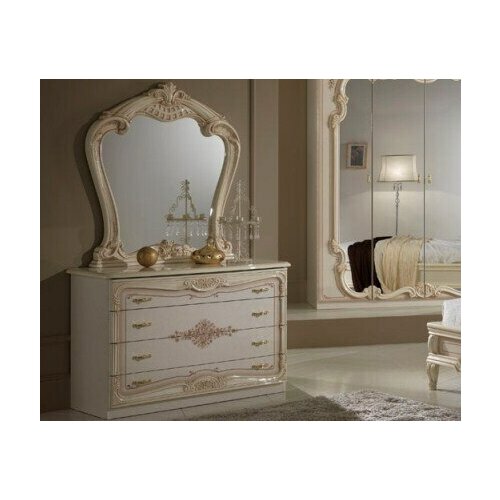 Комод с зеркалом Alba Диана цвет бежевый