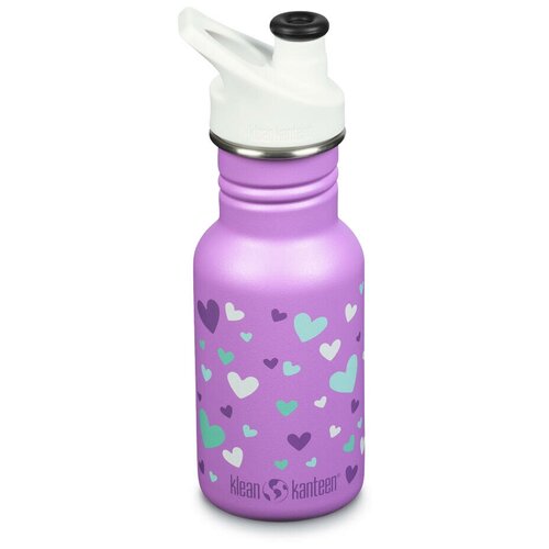 фото Детская бутылка klean kanteen kid classic narrow sport 12oz (355 мл) orchid hearts