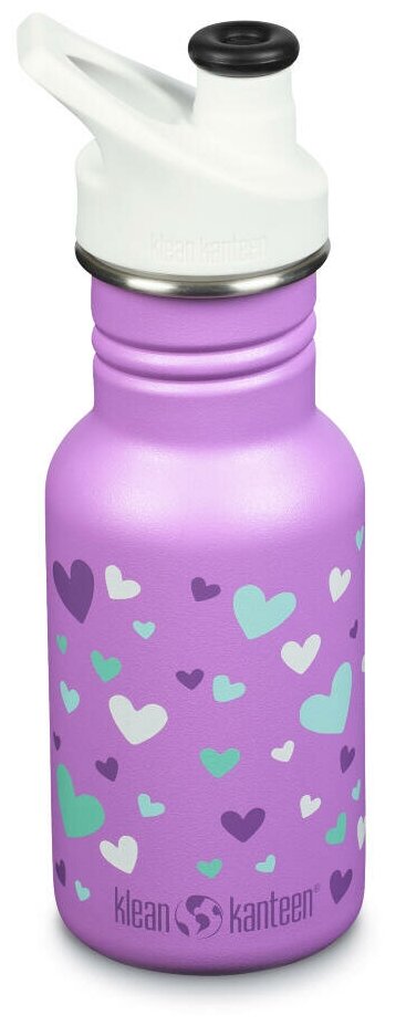 Детская бутылка Klean Kanteen Kid Classic Narrow Sport 12oz (355 мл) Orchid Hearts