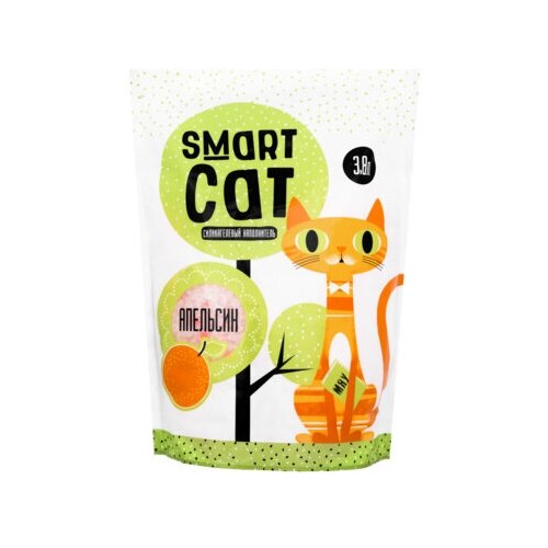 Smart Cat наполнитель Силикагелевый наполнитель с ароматом апельсина, 7,6л 01им22, 3,32 кг