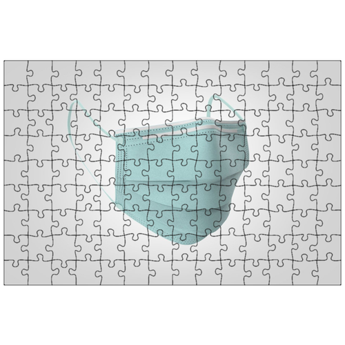 фото Магнитный пазл 27x18см."маска, пандемия, вирус" на холодильник lotsprints
