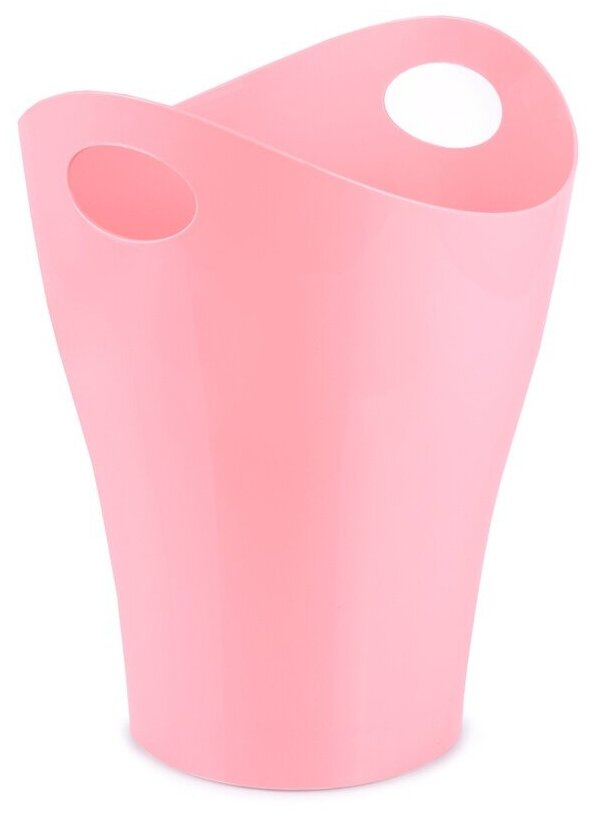 Корзина для бумаг СТАММ 8 л, розовая Pastel (КР163)