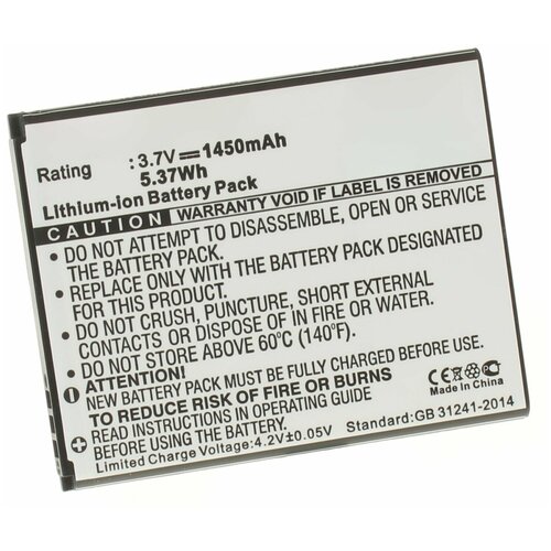 Аккумулятор iBatt iB-U1-M574 1450mAh для Lenovo A319, A390, A356, A376, A390T, A368, A50, A500, A60, A65, аккумулятор ibatt ib u1 m593 1650mah для lenovo a60 a60