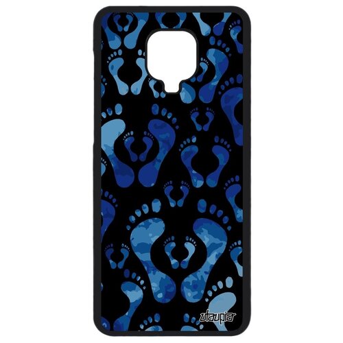 фото Красивый чехол на мобильный // xiaomi redmi note 9 pro // "след стопы" дитя шажок, utaupia, темно-синий