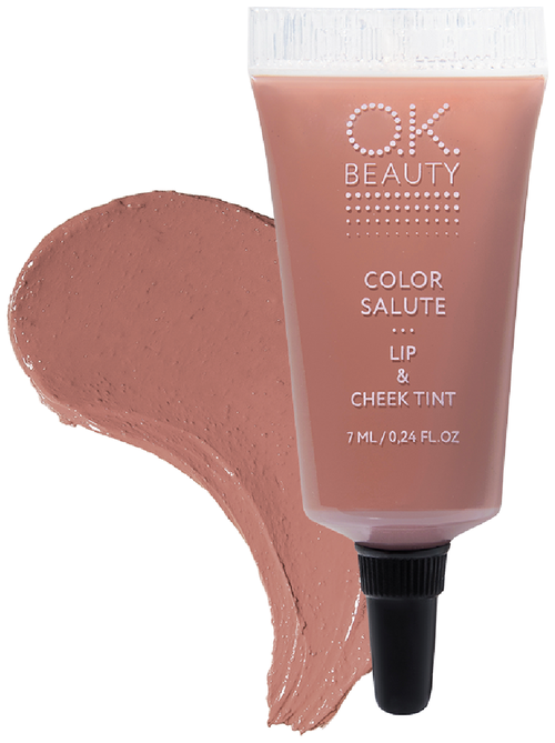 OK Beauty Тинт для губ и щек Color Salute, raf