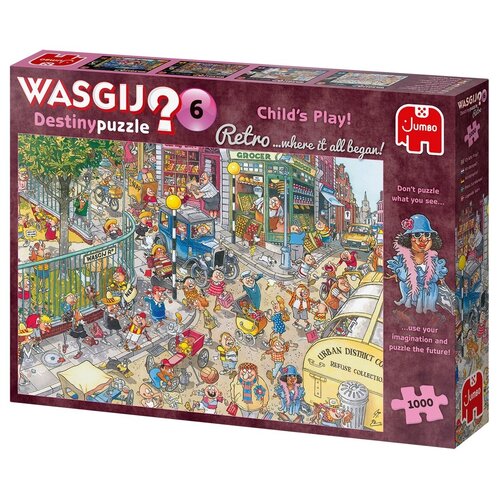 Пазл Jumbo 1000 деталей: Wasgij. Детские игры (Wasgij Destiny)