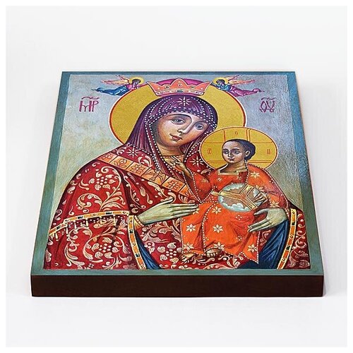 Вифлеемская икона Божией Матери, печать на доске 20*25 см икона божией матери неувядаемый цвет печать на доске 20 25 см