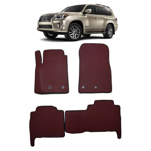 Lexus LX 570 5 мест 2012 - н в коврики EVA Smart Комплект в салон 3348₽