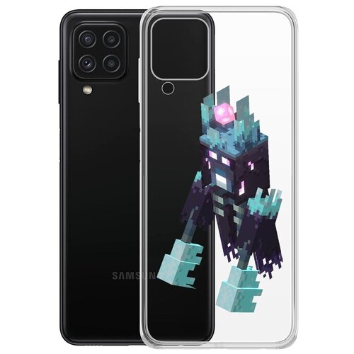 чехол накладка krutoff clear case minecraft несчастный призрак для xiaomi redmi note 11 pro Чехол-накладка Krutoff Clear Case Несчастный Призрак для Samsung Galaxy A22/M22 (A225/M225)