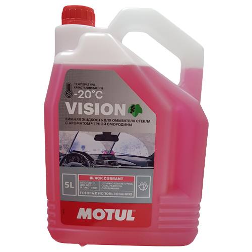 Жидкость для стеклоомывателя Motul VISION Black Currant, -20°C, 5 л