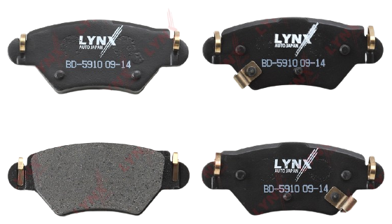 Дисковые тормозные колодки задние LYNXauto BD-5910 (1 шт.)