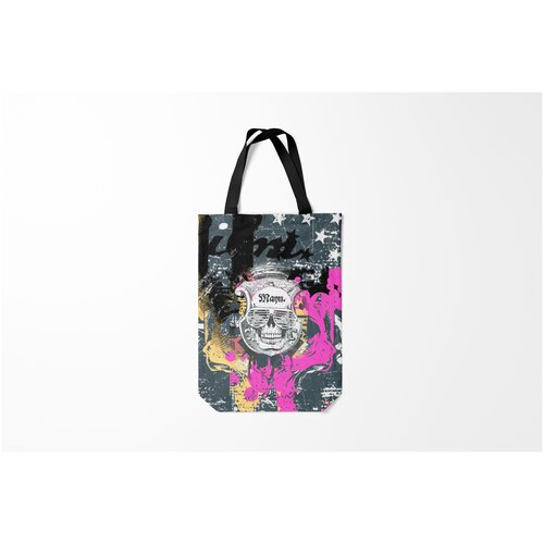 фото Сумка-шоппер / 31х42 см / популярные иллюстрации / черепа череп. burnettie