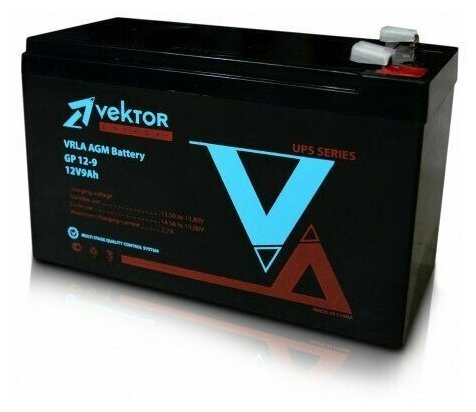 Аккумулятор для эхолота Vektor Energy GP 12-9 12В AGM (9 Ач)