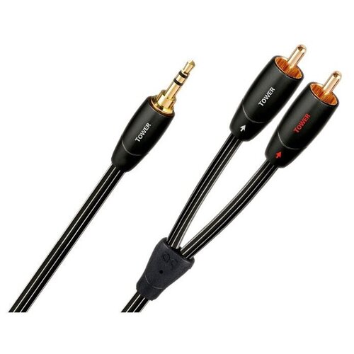 Кабель аудио 1xMini Jack - 2xRCA Audioquest Tower 3.5mm-RCA 0.6m