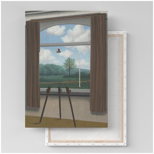 Картина на холсте с подрамником / Magritte Rene - The Human Condition / Магритт Рене