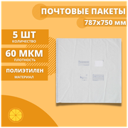 Почтовый пакет 787*750мм "Почта России", 5 шт