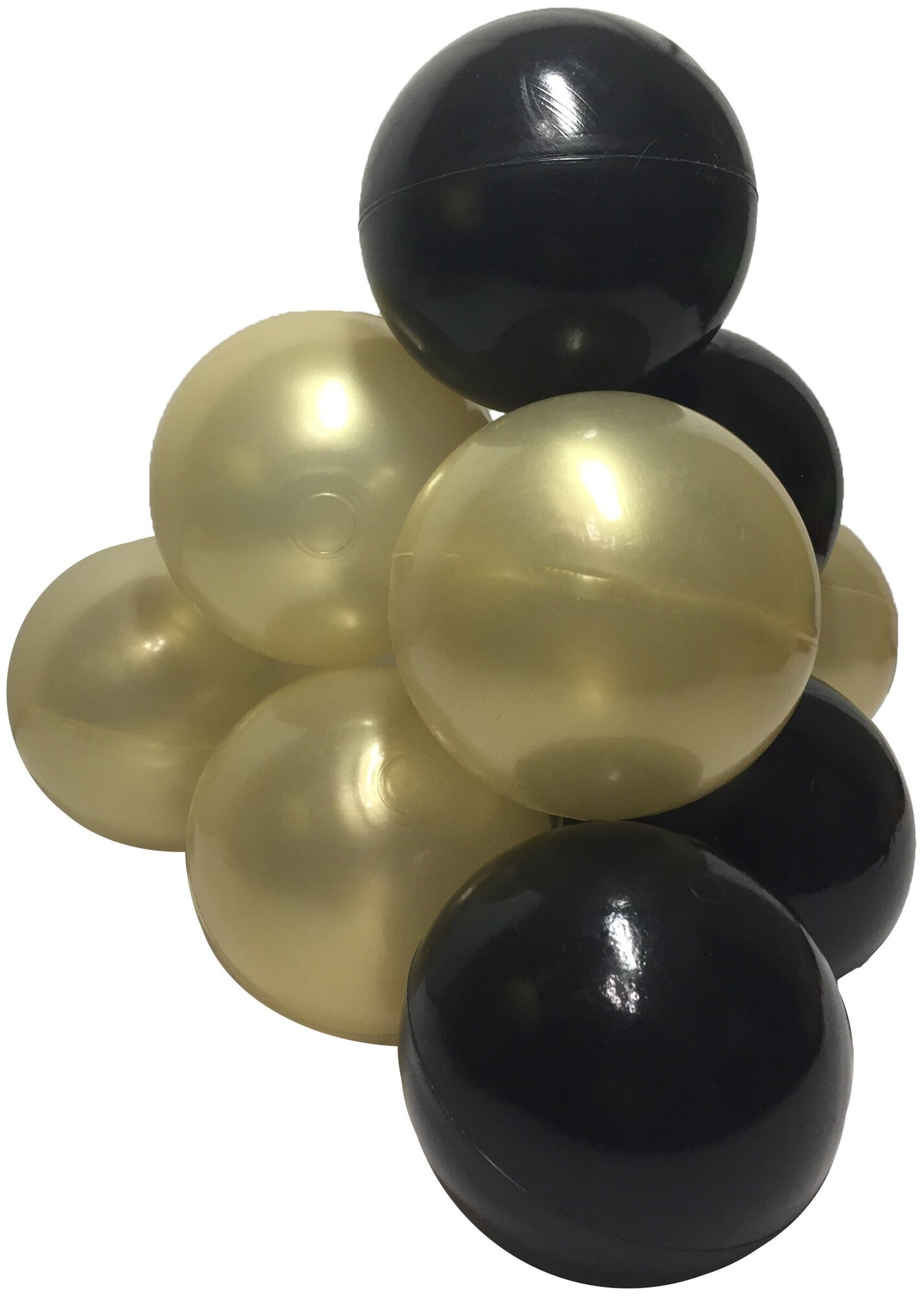 Комплект шариков Шик (150 шт: золотой и черный) для сухого бассейна