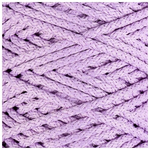 Шнур для вязания с сердечником 100% полиэфир, ширина 5 мм 100м/550гр (96 сиреневый)