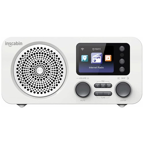 Интернет-радио Inscabin D7 White (WiFi, FM, DAB, Bluetooth, USB Playback, 2,4