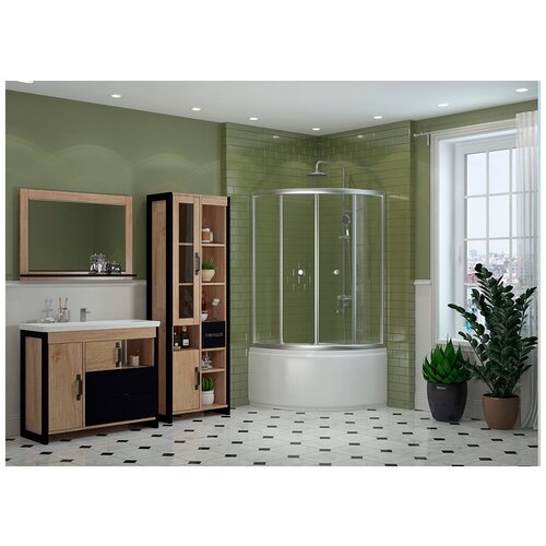 Душевой уголок EvaGold В06С, высокий поддон, 80*80