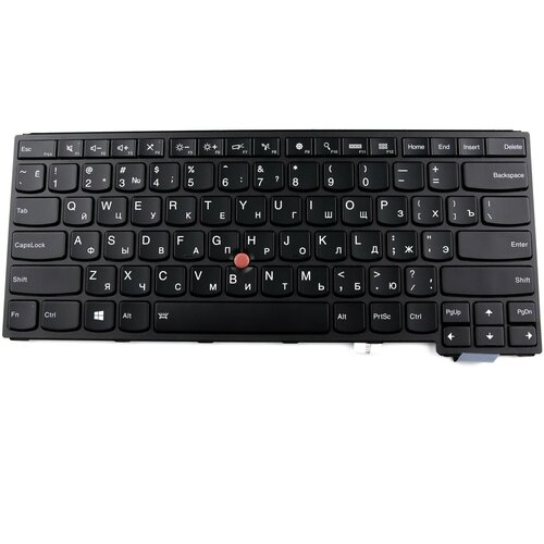 Клавиатура для ноутбука Lenovo Thinkpad S3 Yoga 14 Yoga S3-14 Series Плоский Enter Черная с рамкой С подсветкой PN 00WH763 613000₽