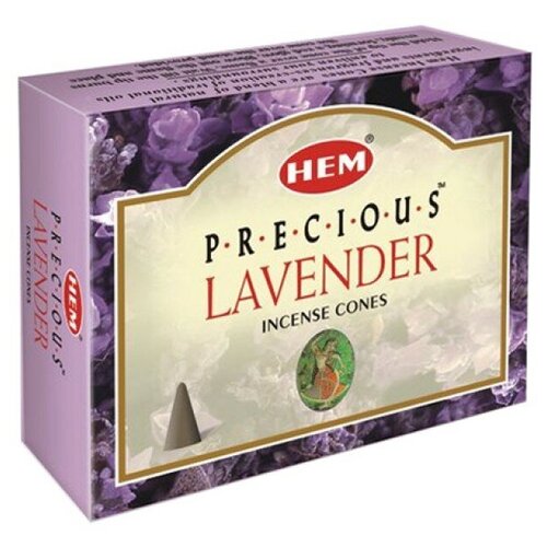 Благовония конусы Другоценная Лаванда ХЕМ (HEM Precious Lavander) благовония конусы precious rose