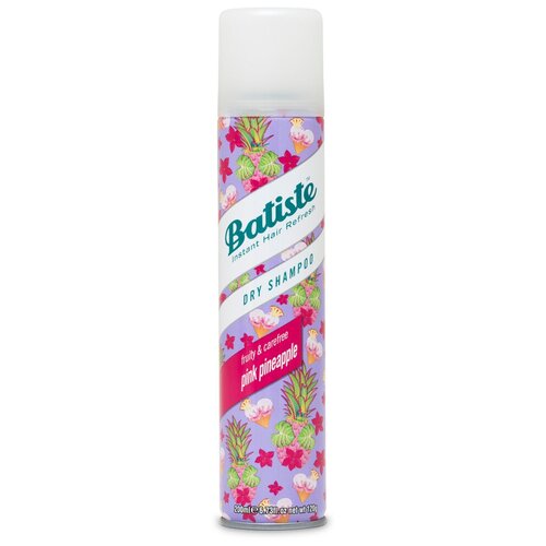 Batiste Dry Fruity & Carefree PINK PINEAPPLE Сухой шампунь С ярким ароматом гуавы, яблока, апельсина 200 мл