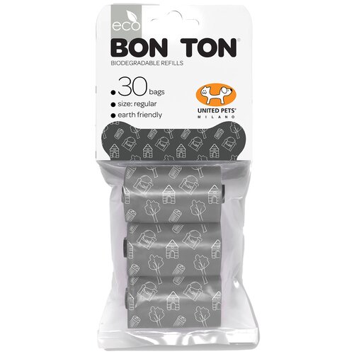 Пакеты для набора BON TON 3 рулона по 10 пакетов, черные