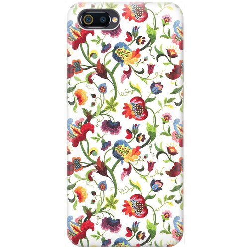 фото Re:pa накладка transparent для oppo a1k / realme c2 с принтом "цветочный узор"