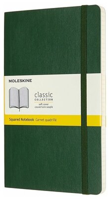 Записная книжка Classic Soft (в клетку) Large зеленый