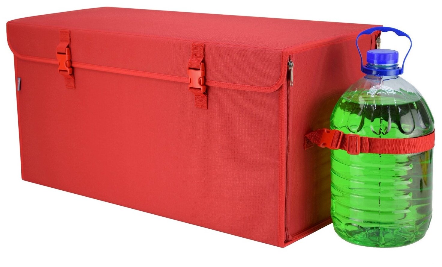 Органайзер в багажник "Лидер" (размер XL Plus). Цвет: красный.