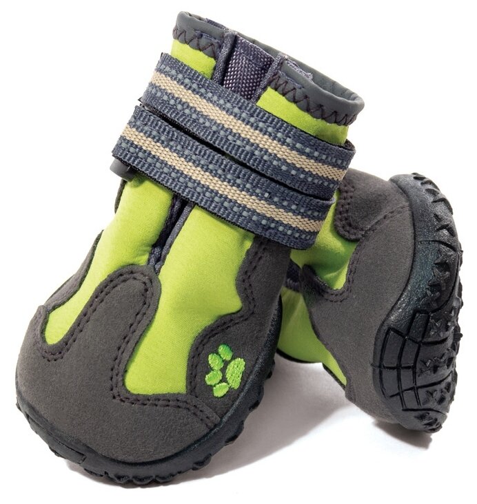 Triol (одежда) Ботинки для собак зеленые 45х35х40мм 12241275 (зима) 0,115 кг 39912 - фотография № 1