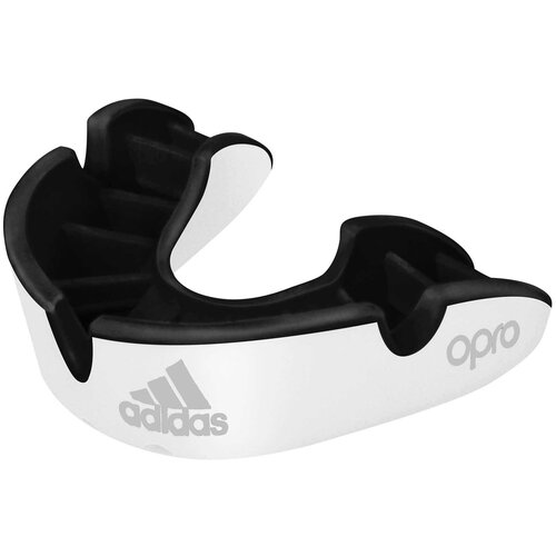 фото Капа одночелюстная opro silver gen4 self-fit mouthguard белая (размер senior) adidas