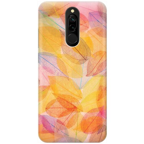 фото Re:pa накладка transparent для xiaomi redmi 8 с принтом "разноцветные листья"