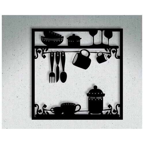 Чертеж, Панно настенное Кухня, DXF на ЧПУ лазер