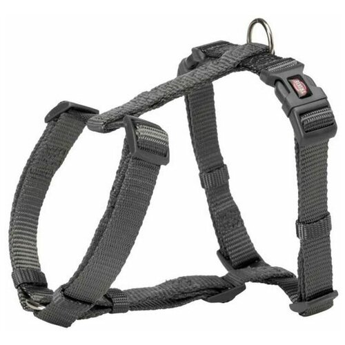 Шлейка TRIXIE Premium H-harness XS-S графитовый, XS шлейка trixie premium h harness размер xs s 30 44 см 10 мм мятный