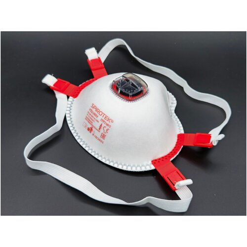 респиратор защита от радиации spirotek ffp3 5 шт Респиратор маска от пыли Spirotek VS 2300 V FFP3, 100 шт.