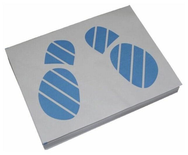 Коврики бумажные двухслойные PINGO "Следы ног", 405х500 мм, 20 шт