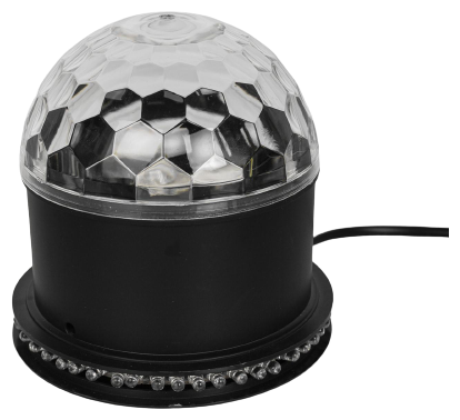 Световой прибор"Хрустальный шар", Led-54-220v, 1 динамик, Bluetooth, Черный Luazon Lighting 4445773 .