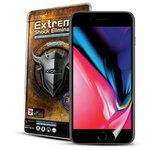 Защитная противоударная бронепленка с черной рамкой для iPhone 7/8/SE 2020 X-ONE Extreme Shock Eliminator Coverage 3-го поколения на весь экран - изображение