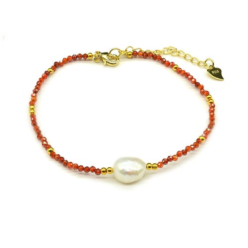 фото Браслет-цепочка радуга камня, фианит, искусственный камень, размер 19 см, мультиколор