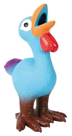 Игрушка Петух поющий, Trixie (товары для животных, 14 см, латекс, цвета в ассортименте, 35267) - фотография № 3