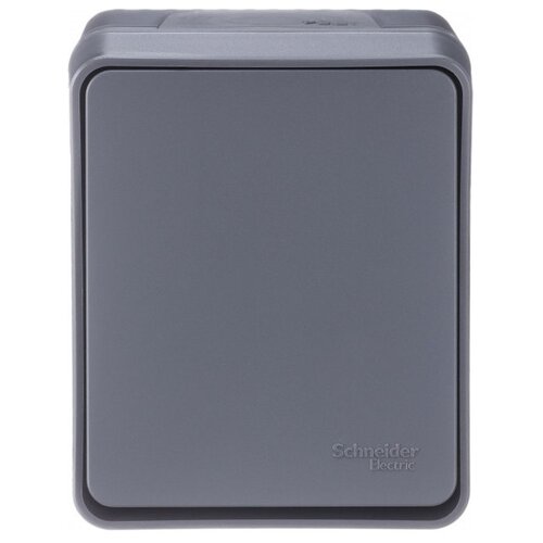 Выключатель Systeme Electric ATN544011 AtlasDesign, 10 А серый, антрацит